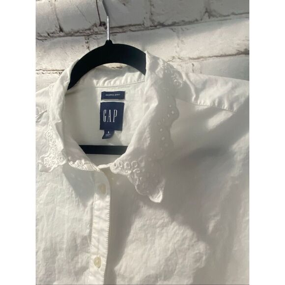 Gap cotton crop button down woman’s shirt - Picture 6 of 10